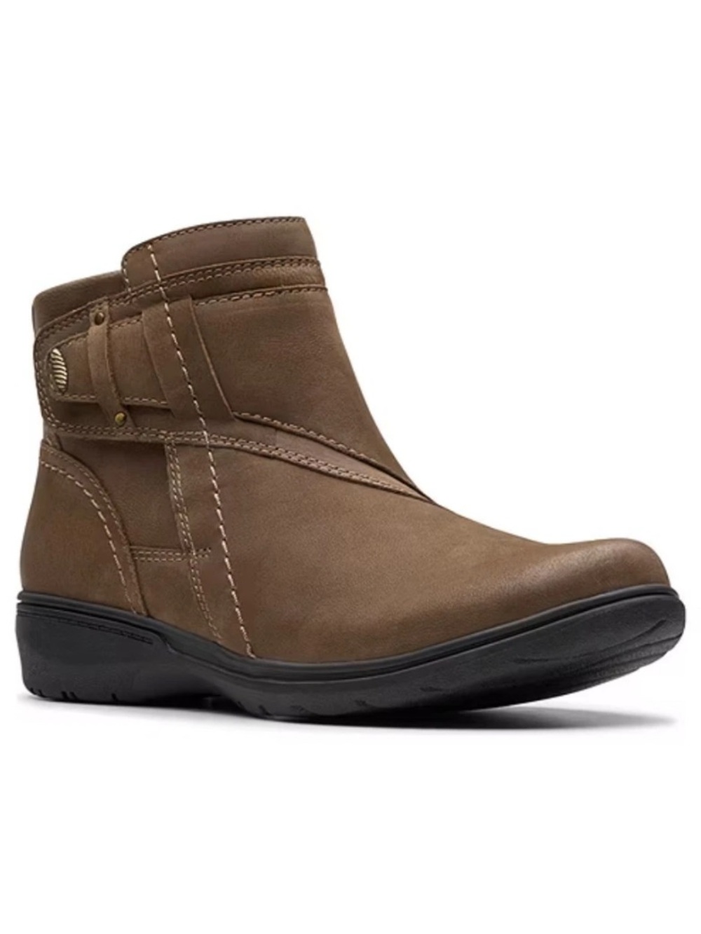 Clarks Collection Women's Brown Leather Carleigh Style Ankle Boots Shoes 9.5 M